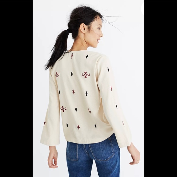 Madewell Embroidered Fringe Top - Picture 3 of 9